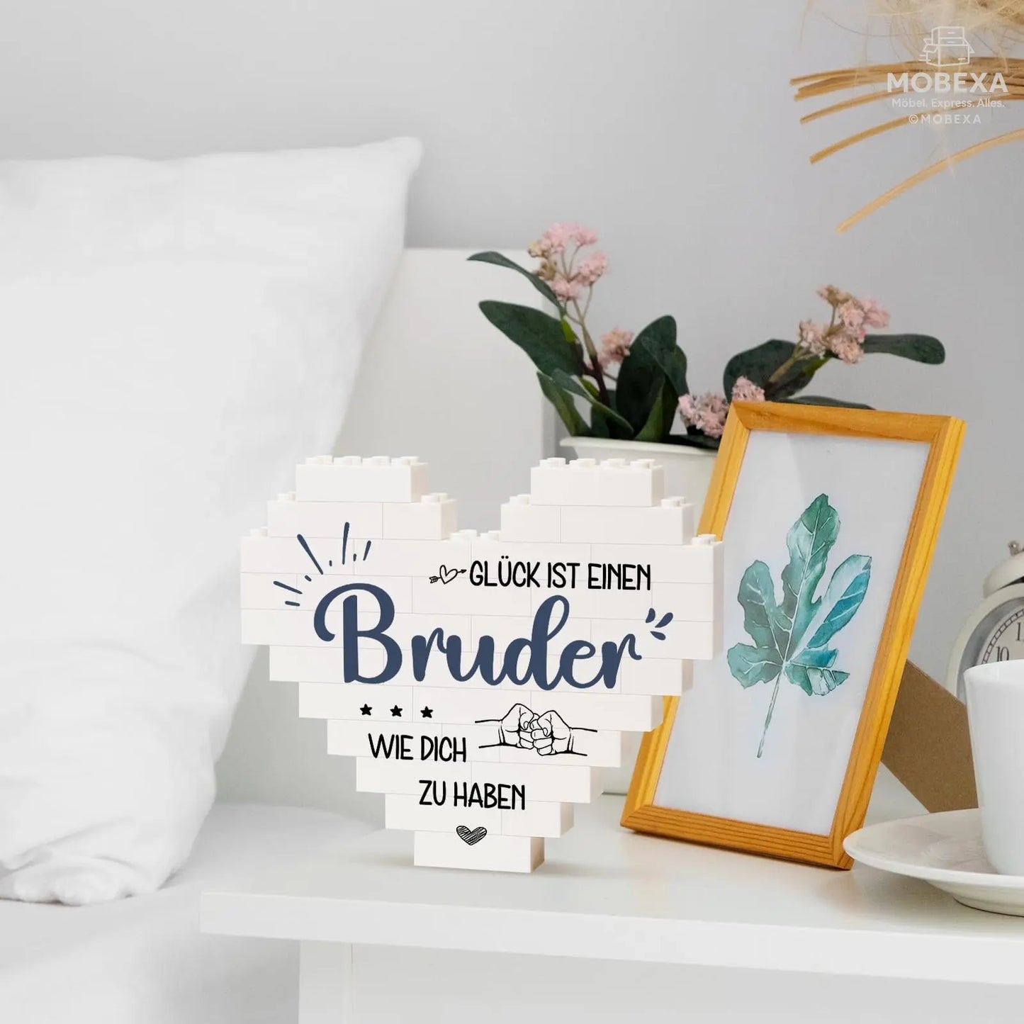 Gift for Dad for Christmas, Birthday Gift for Dad from Daughter Son, Gifts for Dad on Birthday, Valentine's Day, Heart Shaped Plaque Decoration MOBEXA