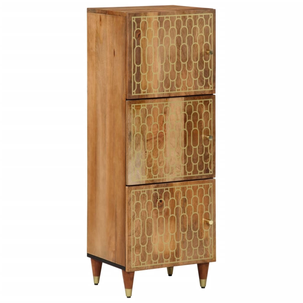 Highboard 40X33X110 Cm Massivholz Mango