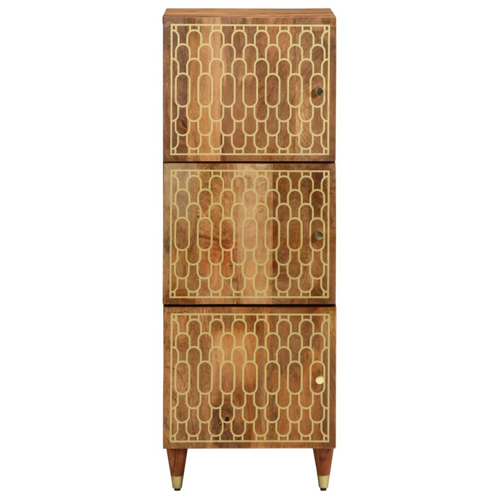 Highboard 40X33X110 Cm Massivholz Mango