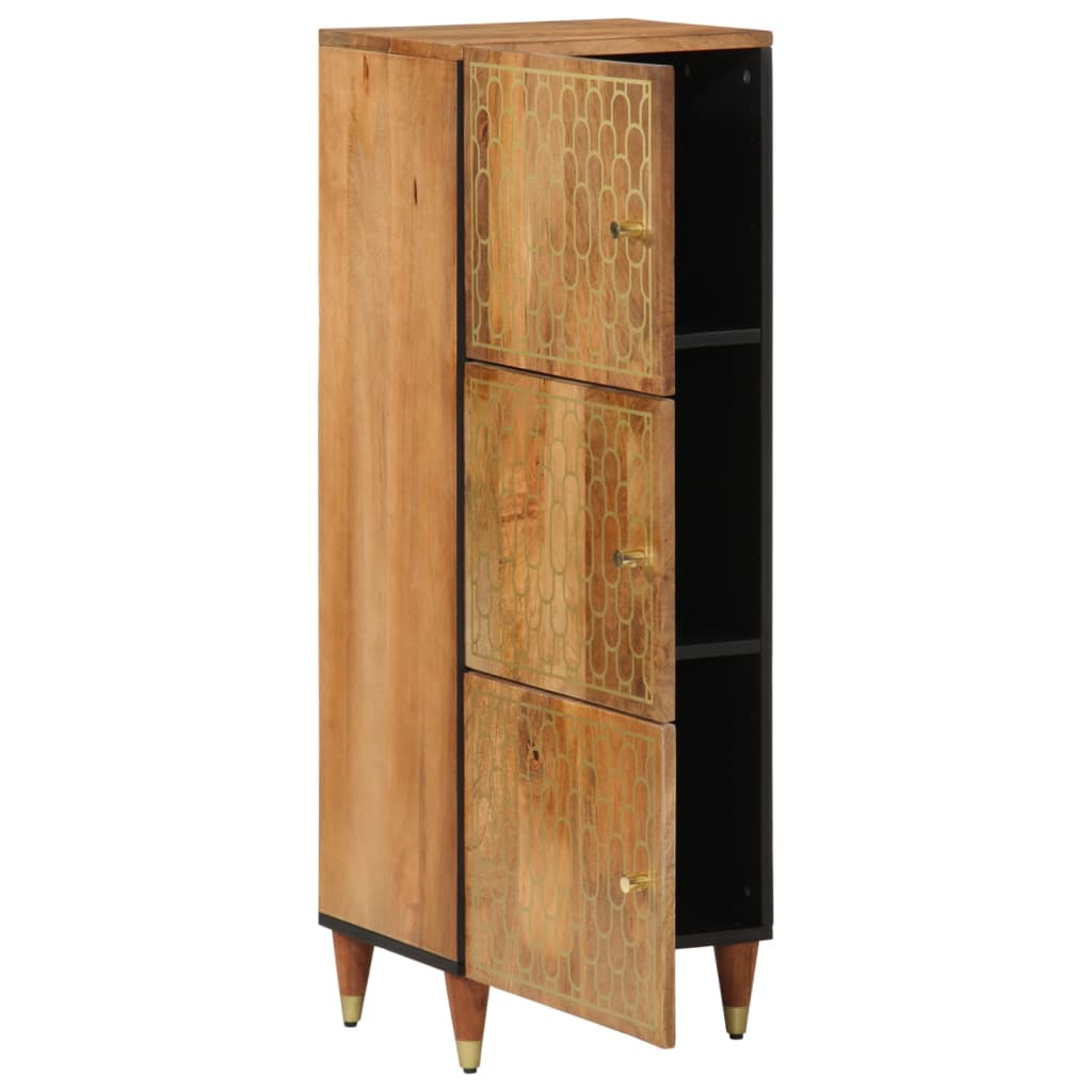 Highboard 40X33X110 Cm Massivholz Mango