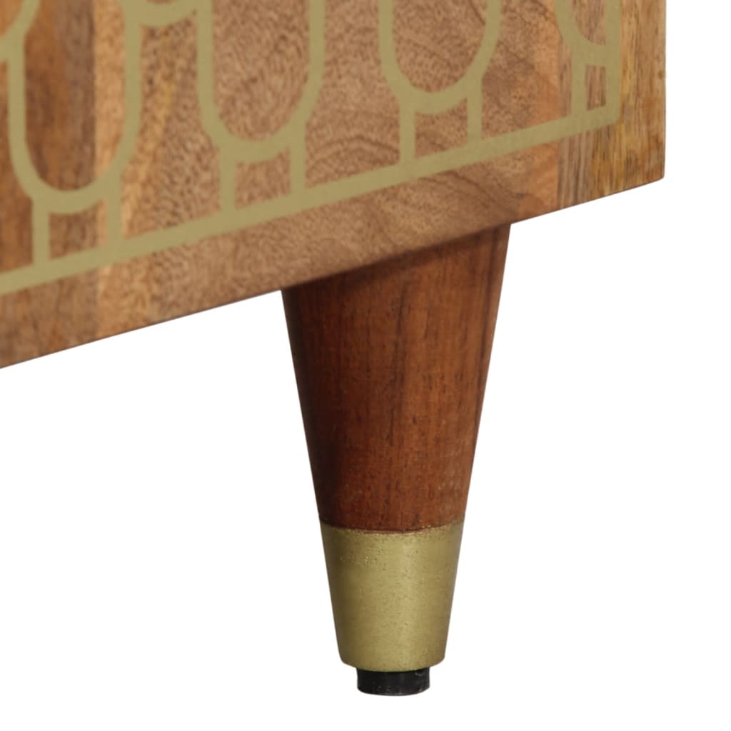 Highboard 40X33X110 Cm Massivholz Mango