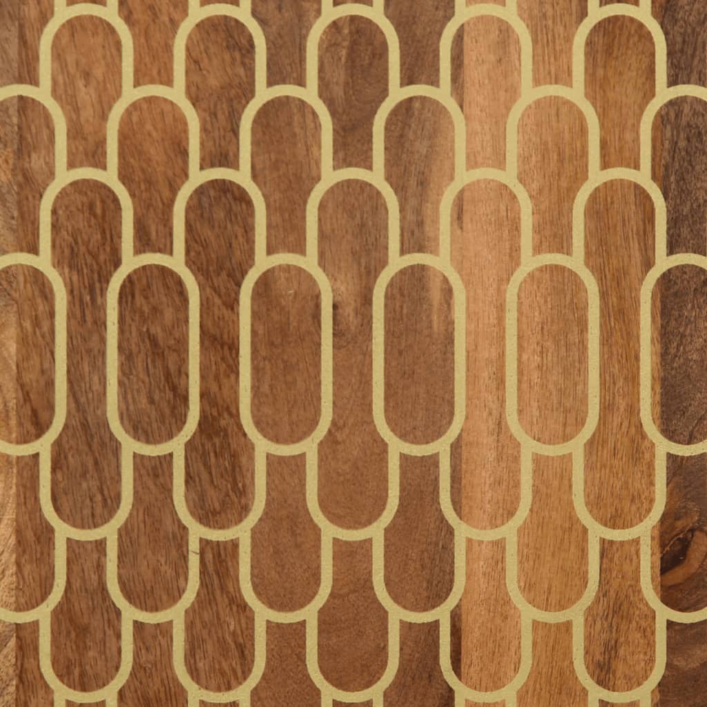 Highboard 40X33X110 Cm Massivholz Mango