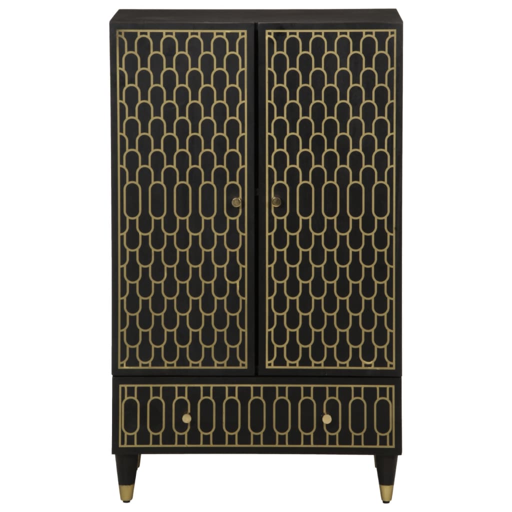 Highboard 60X33X100 Cm Massivholz Mango