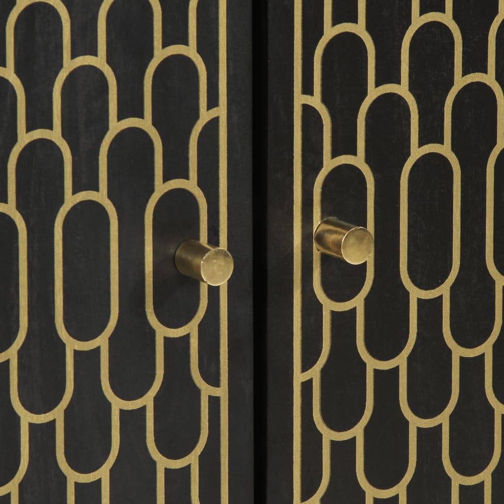 Highboard 60X33X100 Cm Massivholz Mango