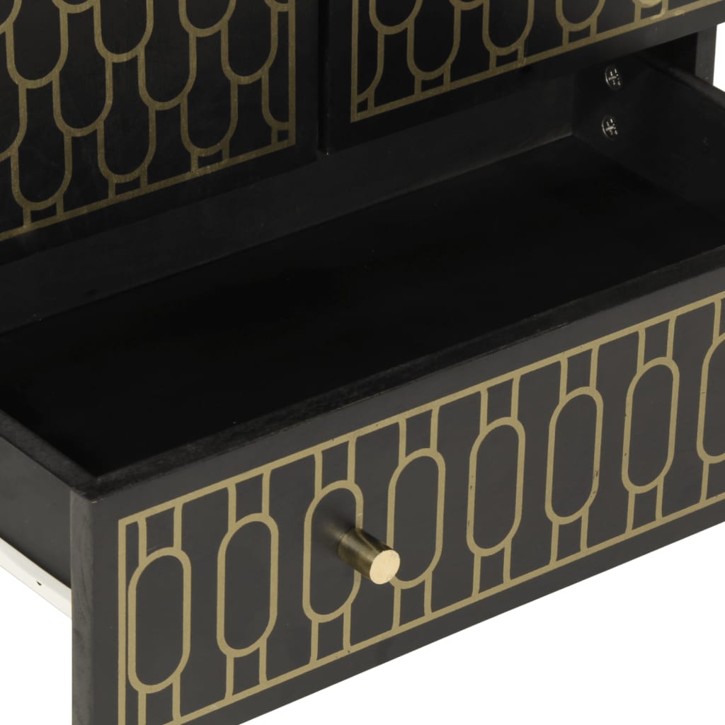 Highboard 60X33X100 Cm Massivholz Mango