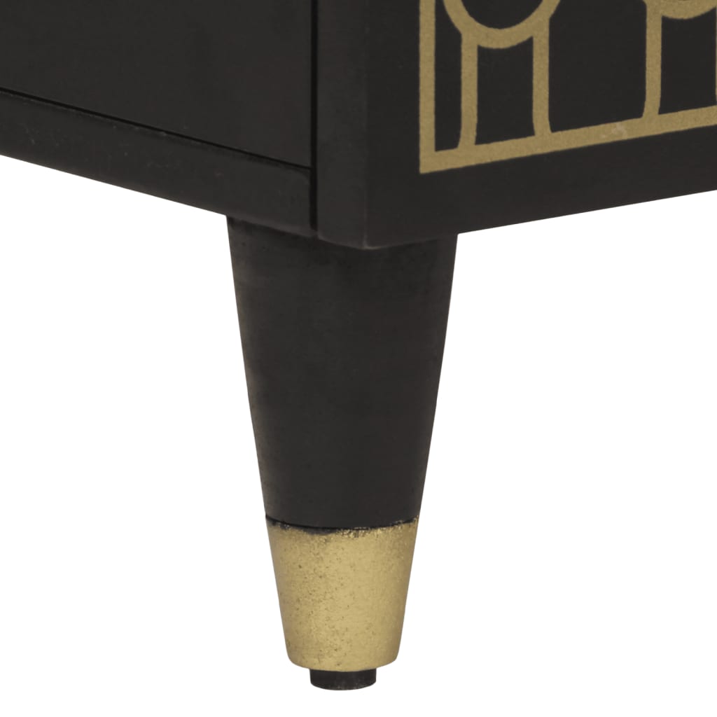 Highboard 60X33X100 Cm Massivholz Mango