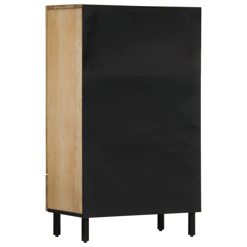 Highboard 60X33X100 Cm Massivholz Mango