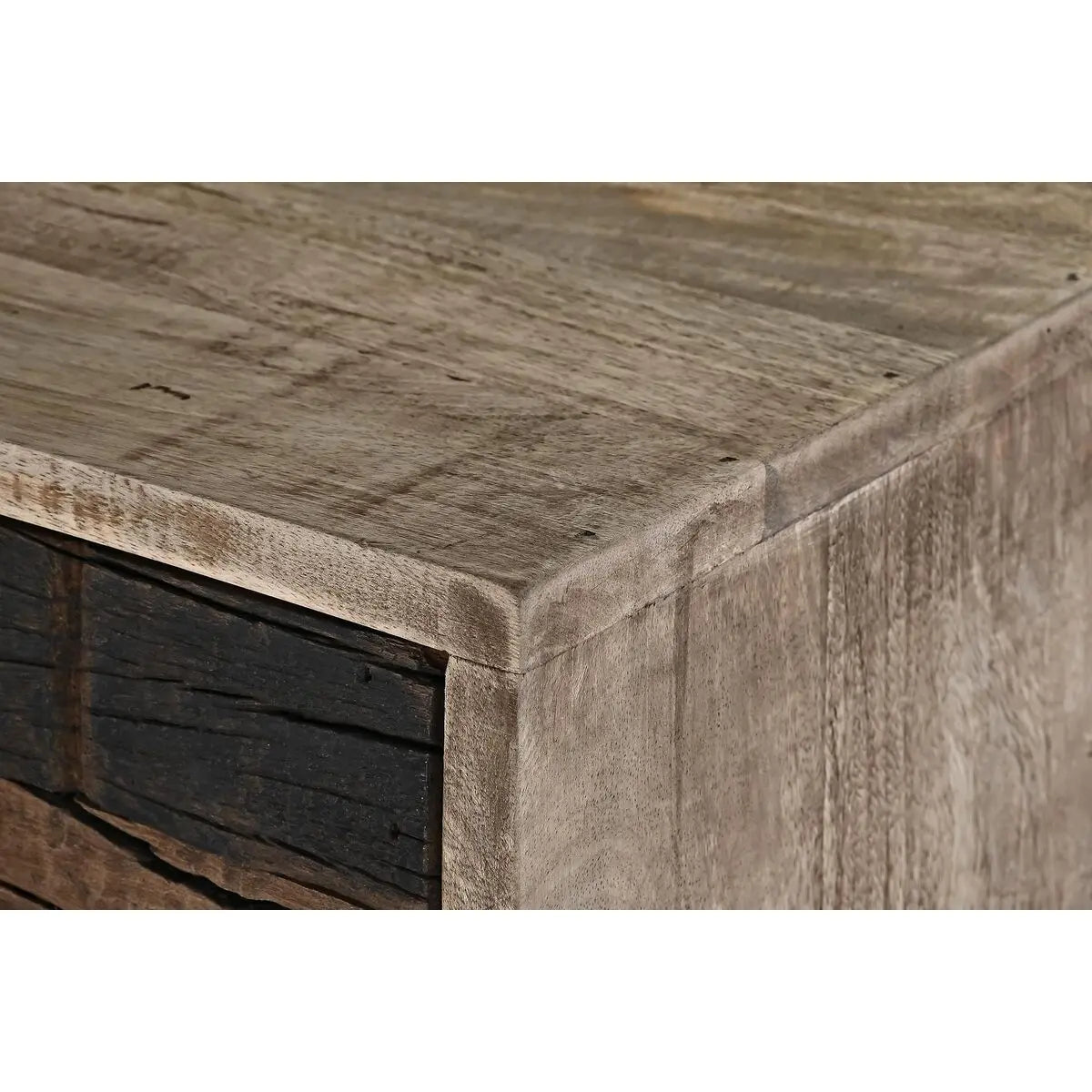 Kommode „Mix & Match“ – Mango-Holz & Metall, Kolonialstil, 110 cm Bigbuy