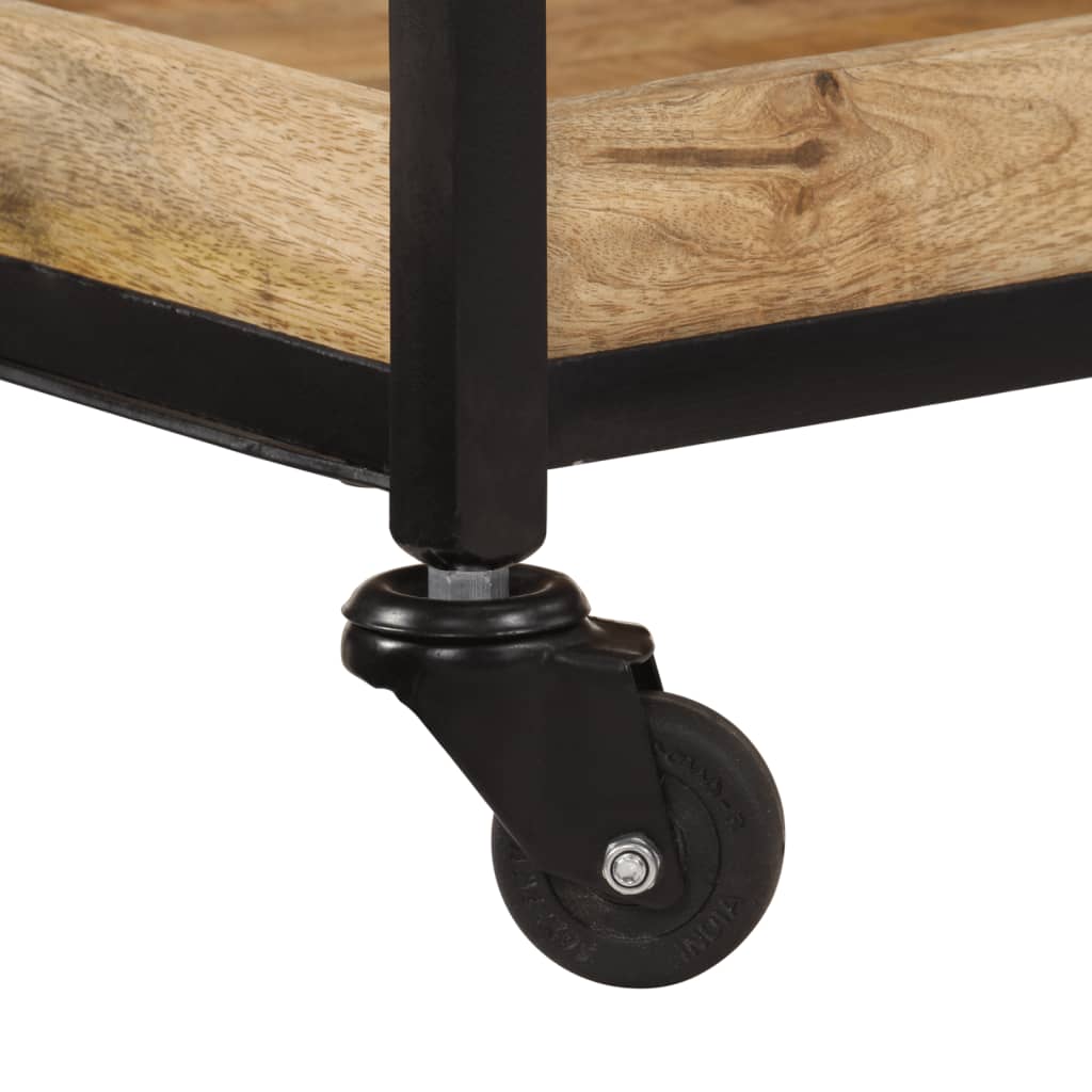 Küchenwagen 60X40X80 Cm Raues Massivholz Mango