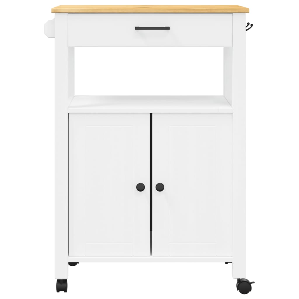 Küchenwagen Monza 60X40X88,5 Cm Massivholz Kiefer