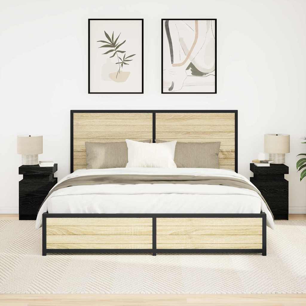 Led-Nachttisch -Optik 35X39X55 Cm Holzwerkstoff