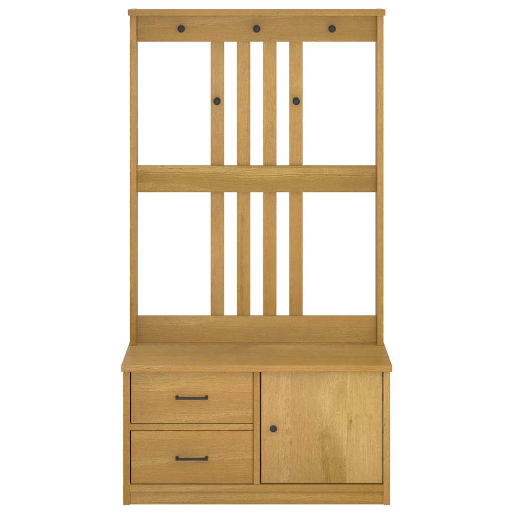 Garderobenständer Sandnes 87X40X159,5Cm Massivholz Kiefer