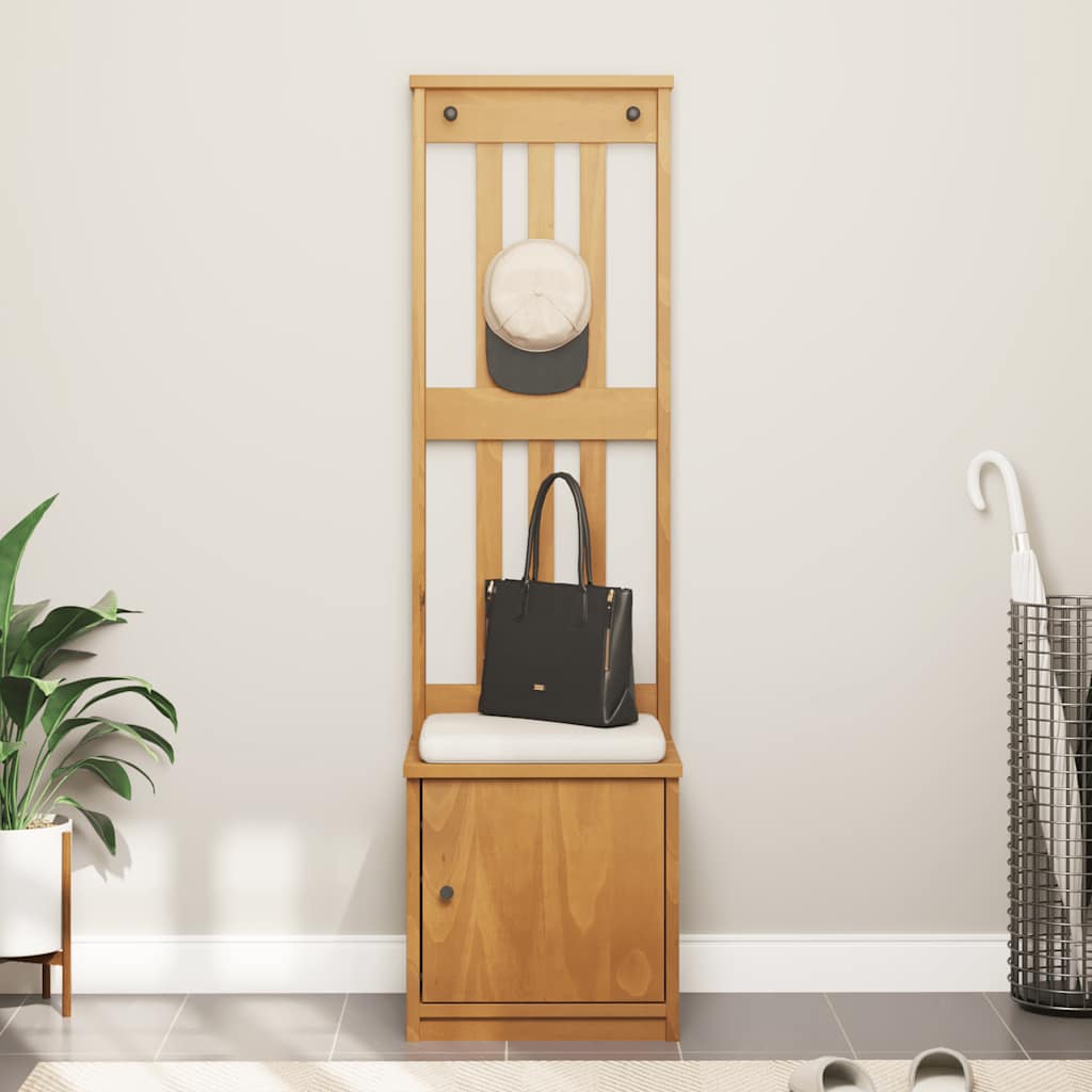 Garderobenständer Sandnes 45X40X159,5 Cm Massivholz Kiefer