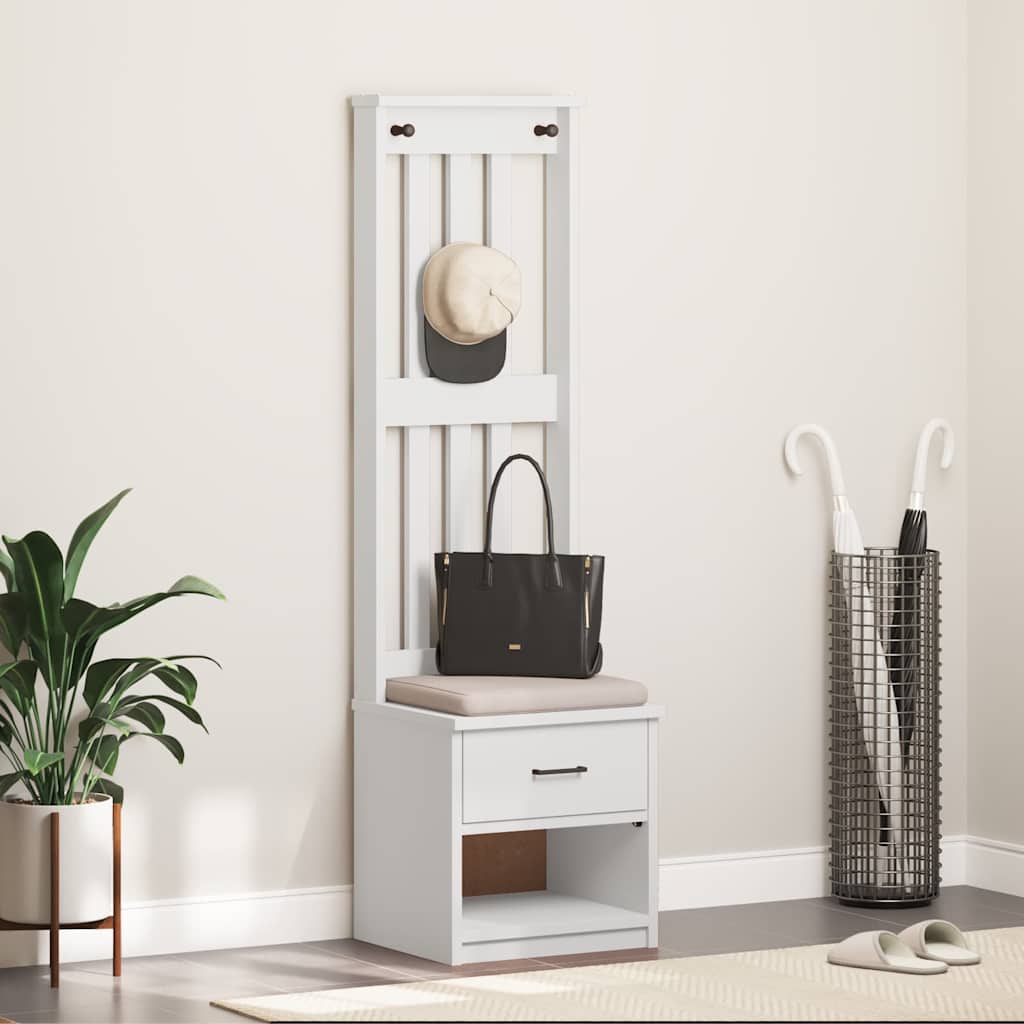 Garderobenständer Sandnes 45X40X159,5 Cm Massivholz Kiefer