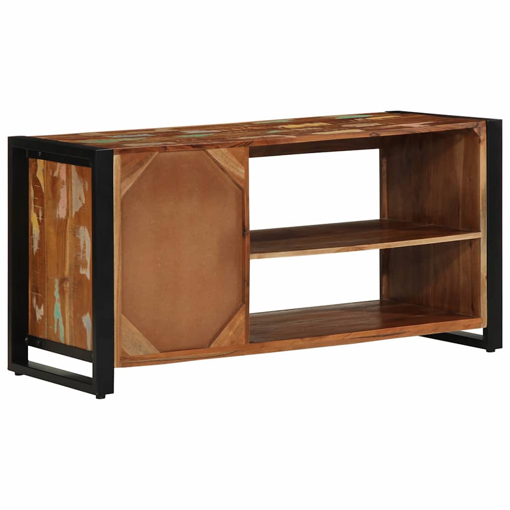 Schuhbank Mehrfarbig 100 X 40 X 50 Cm Massivholz Altholz