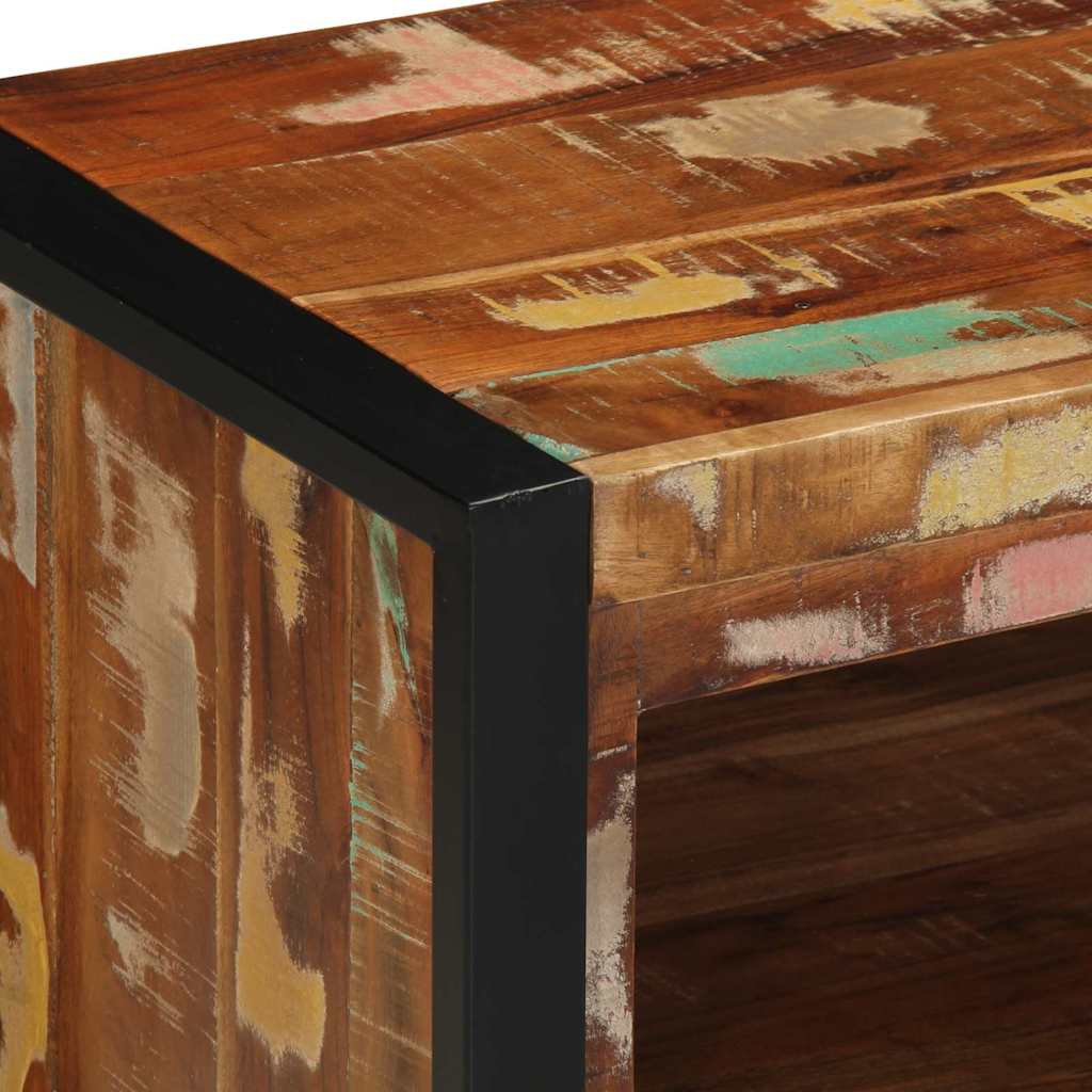 Schuhbank Mehrfarbig 100 X 40 X 50 Cm Massivholz Altholz