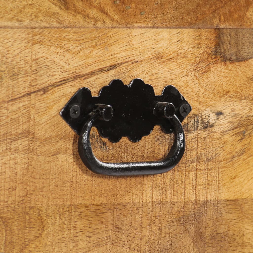 Schuhschrank 86 X 35 X 55 Cm Massivholz Mango