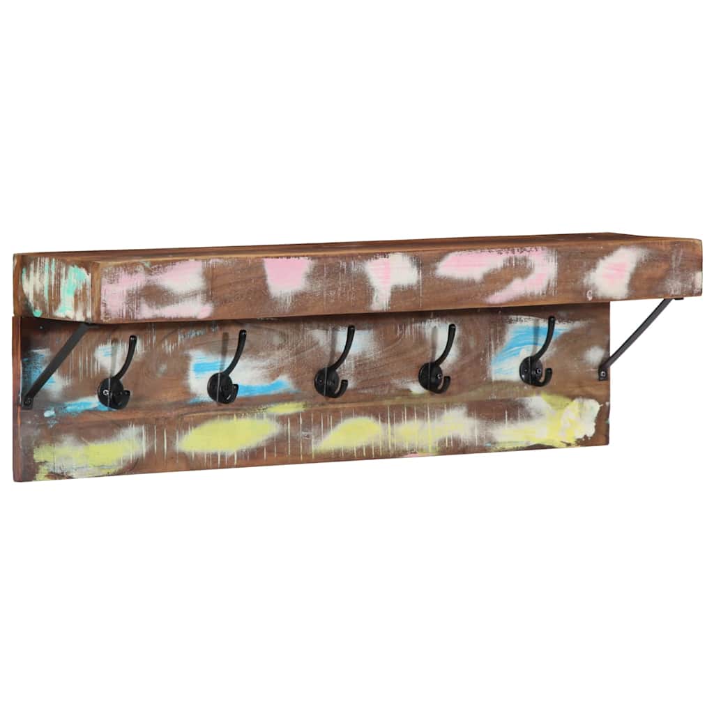 Garderobenständer Braun 73 X 19 X 23 Cm Massivholz Altholz