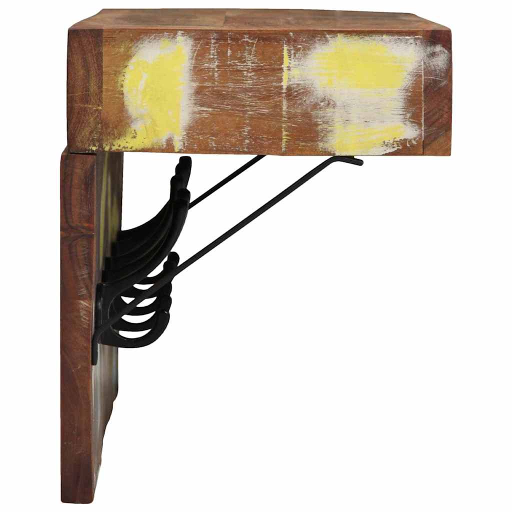 Garderobenständer Braun 73 X 19 X 23 Cm Massivholz Altholz