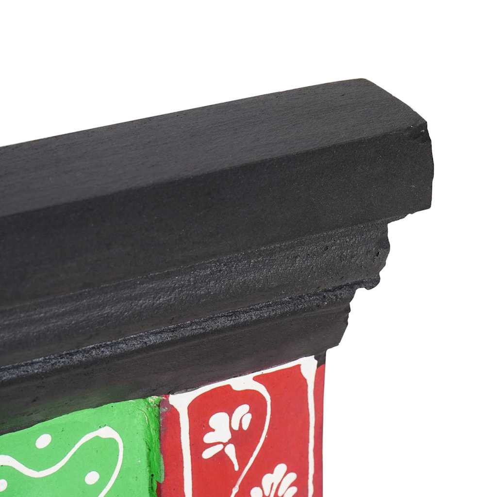 Garderobenständer Schwarz 80 X 25 X 2 Cm Massivholz Mango