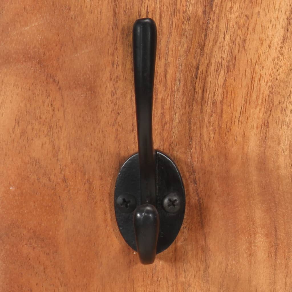 Wandgarderoben 2 Stk. 36X3X110 Cm Massivholz Akazie