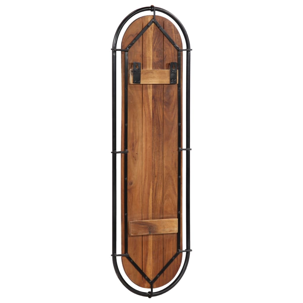 Wandgarderoben Mit 4 Haken 2 Stk. Altholz Massiv