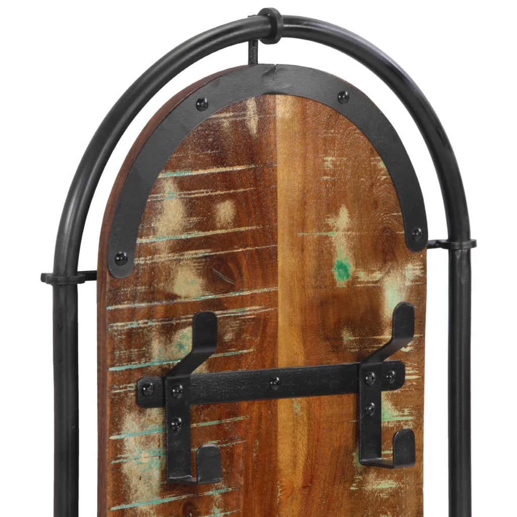 Wandgarderoben Mit 4 Haken 2 Stk. Altholz Massiv