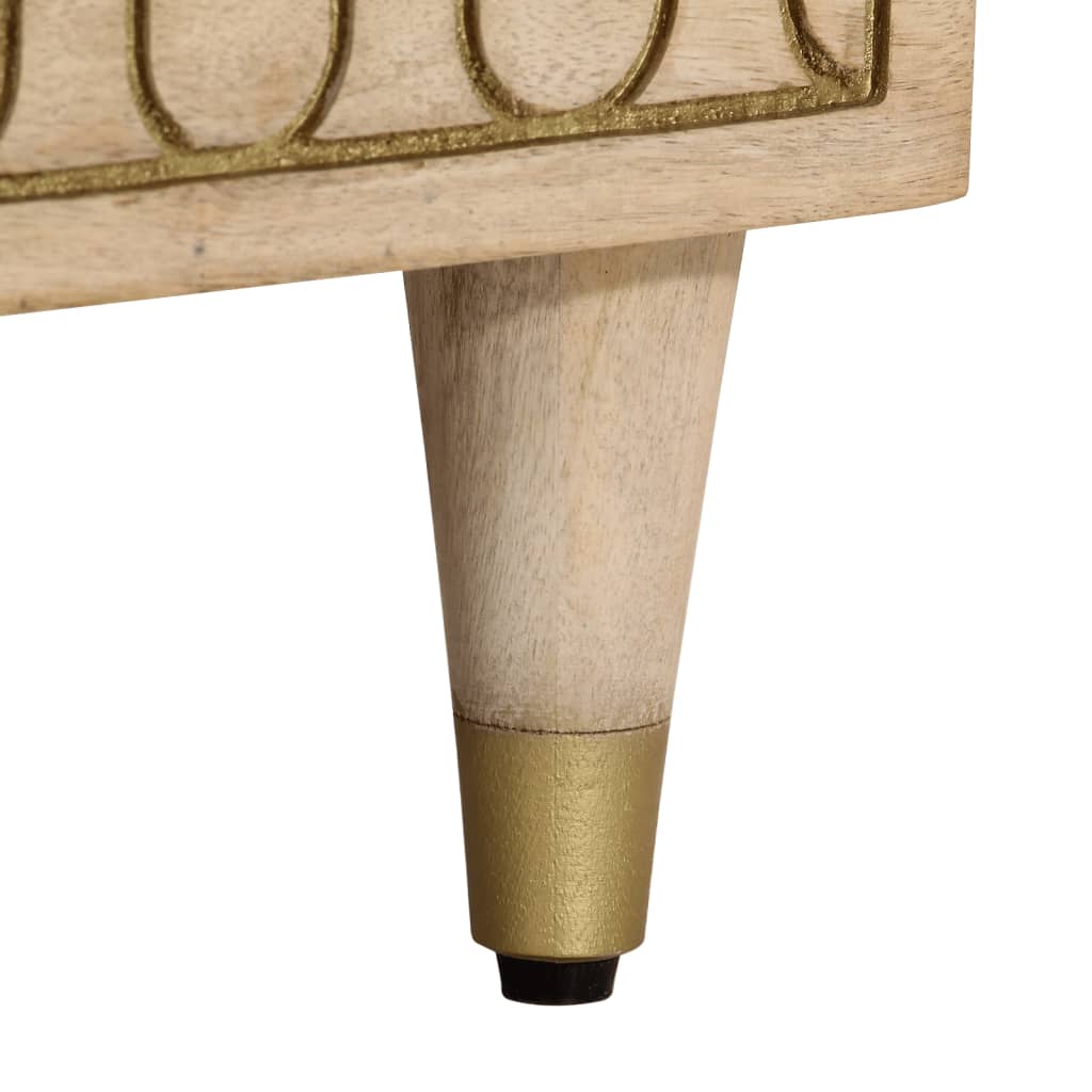 Nachttisch 40X33X46 Cm Massivholz Mango