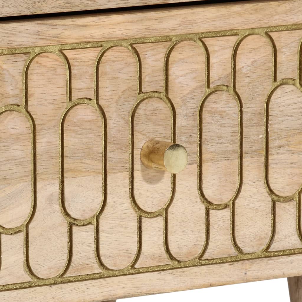 Nachttisch 40X33X46 Cm Massivholz Mango