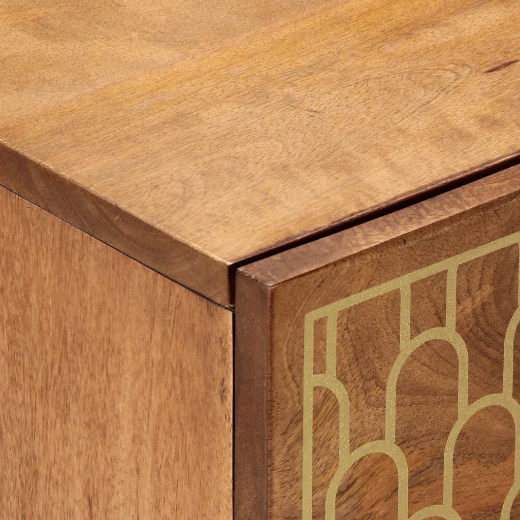 Nachttisch 40X33X46 Cm Massivholz Mango