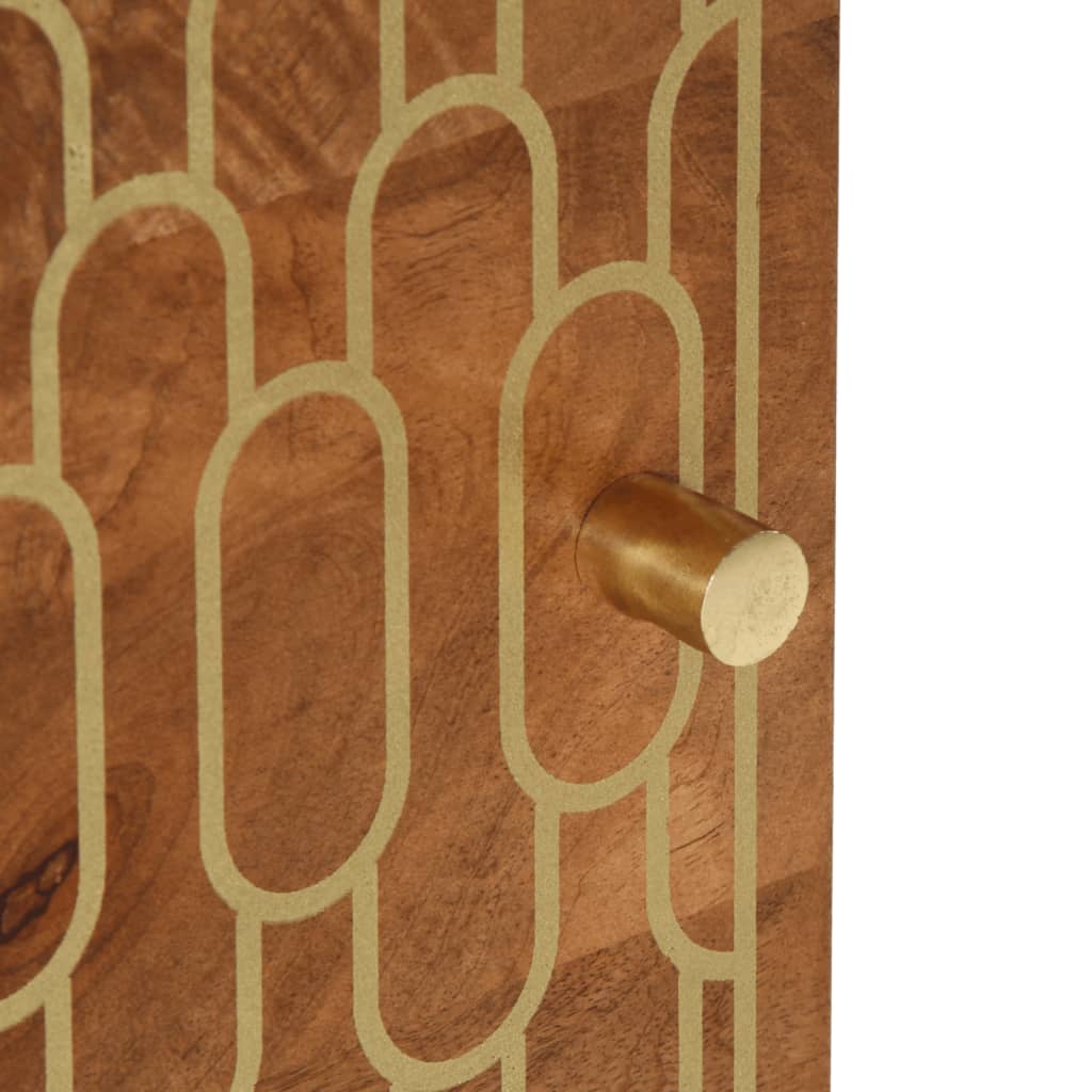 Nachttisch 40X33X46 Cm Massivholz Mango