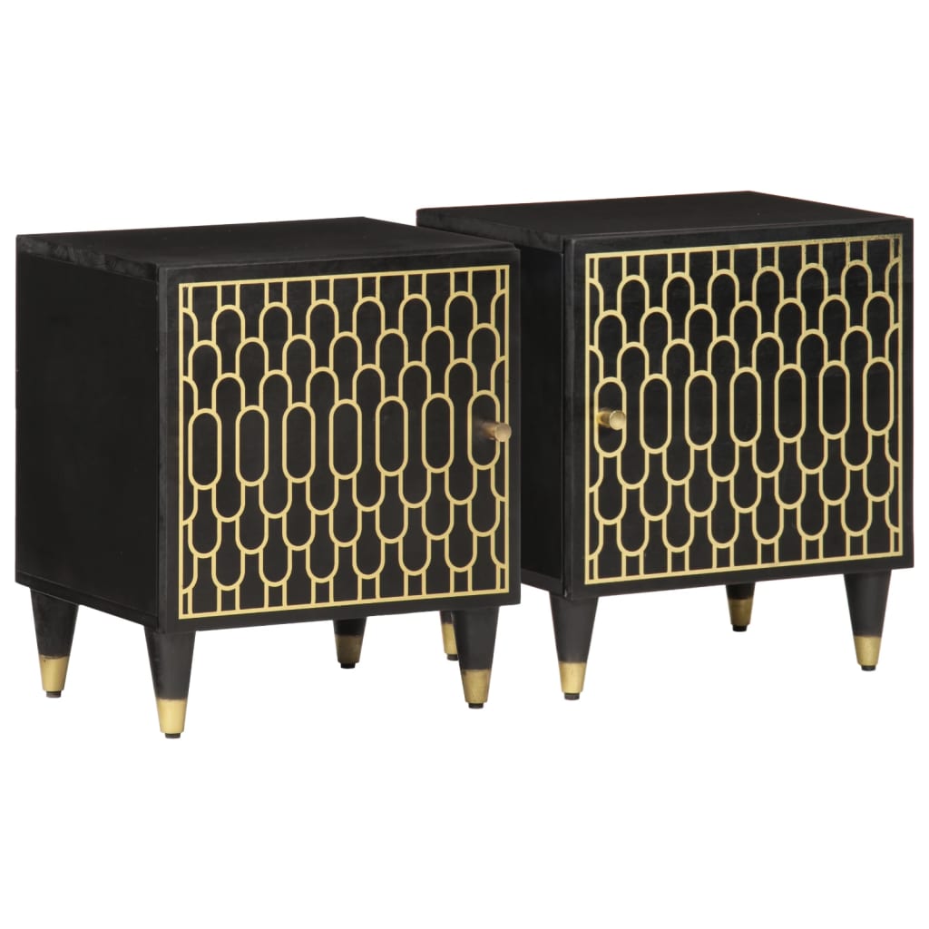 Nachttisch 40X33X46 Cm Massivholz Mango