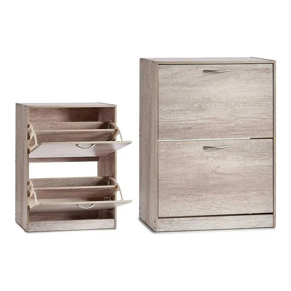 Schuhregal aus Spanplatte – Beige (24 x 80 x 60 cm) Bigbuy