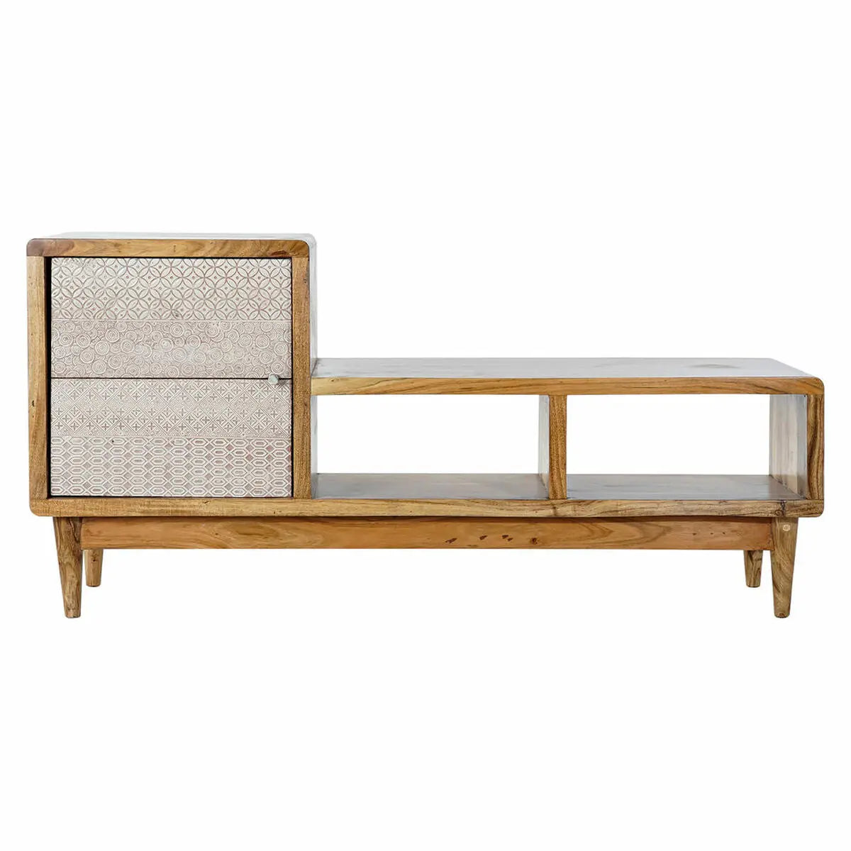 TV-Lowboard aus Akazienholz & Metall – 125 cm Bigbuy