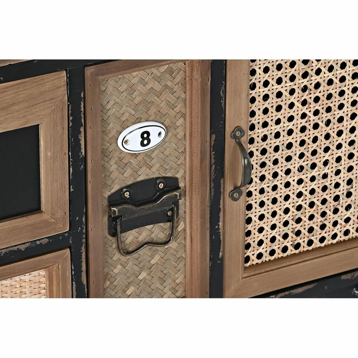 Vintage-Kommode „Mix & Match“  9 Schubladen, 2 Türen, Tanne/MDF Bigbuy